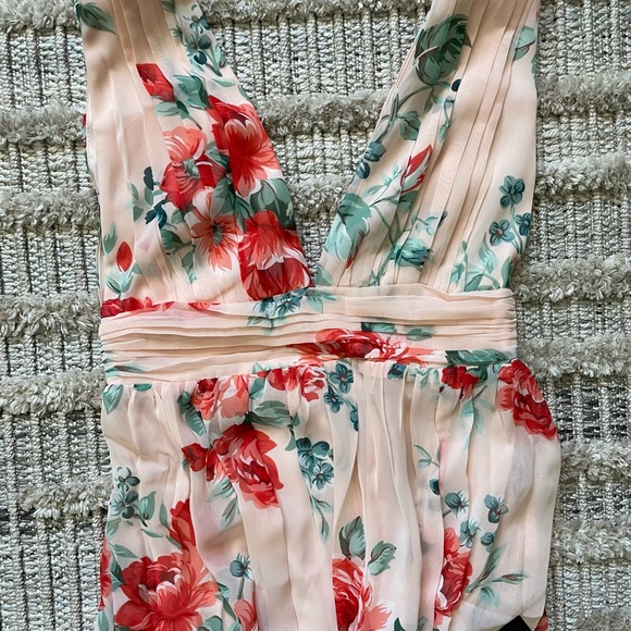 Lulus Garden Meandering Blush Floral Print Maxi Dress - Picture 2 of 3